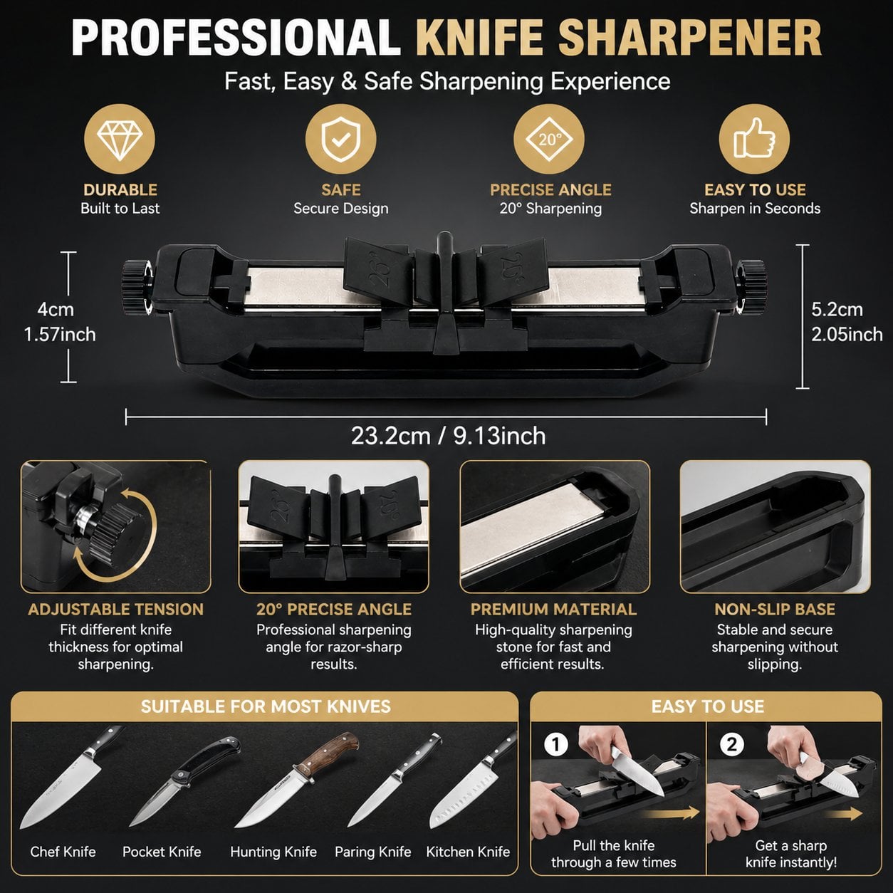 🔪✨ Venture Precision Knife Sharpener